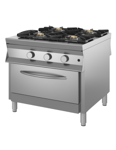 Gas passing kitchen - Free fiamma - Oven - N.4 fires - cm 90 x 100 x 90 h