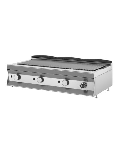 Combi Grill + red directa - A gas - tanque de almacenamiento de grasa - cm 120 x 70 x 29 h