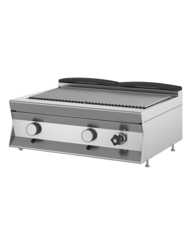 Combi Grill + griglia diretta - A gas - Vasca raccogli grassi - cm 80 x 70 x 29 h