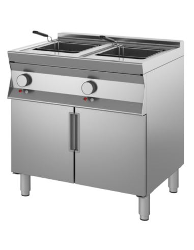 Electric fryer - Capacity lt 18 +18 - cm 80 x 90 x90 h