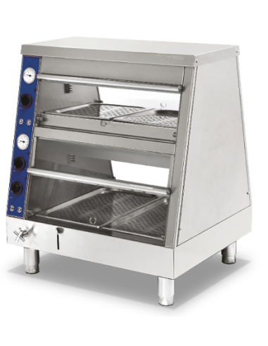 Bain-marie warmer 2 x GN 1/1 + 2 x GN 2/3 - 2 floors