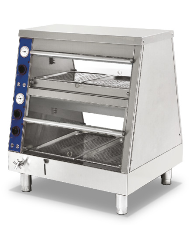 Bain-marie warmer 3 x GN 1/1 + 3 x GN 2/3 - 2 floors