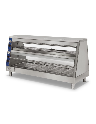 Bain-marie warmer 5 x GN 1/1 + 5 x GN 2/3 - 2 floors