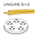 Trafila Linguine - 3 x 1.6 - 3 mm