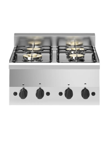 Cocina de gas con 4 quemadores - cm 60 x 60 x 30 h