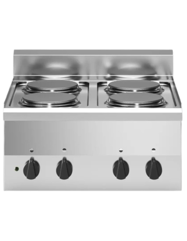 Cucina elettrica con 4 fuochi - cm 60 x 60 x 30 h