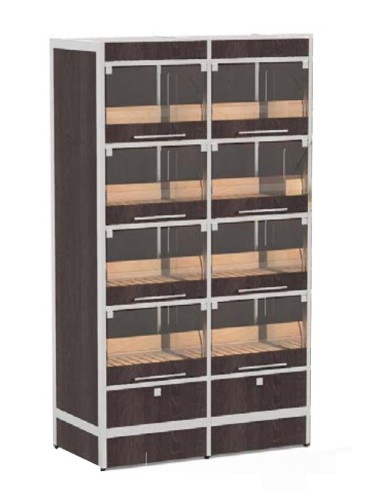 Self-service display with 8 compartments - cm 98 x 50 x 172 h