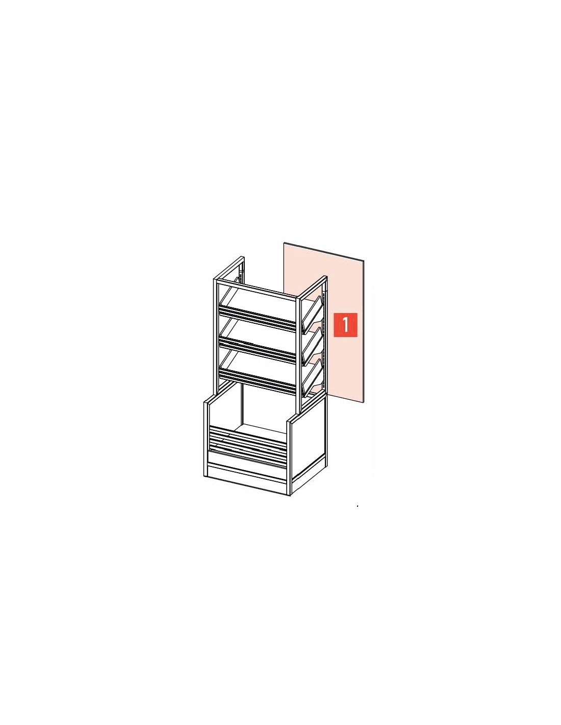 Backrest kit cm 91.8 x 132 h - thickness cm 1.9