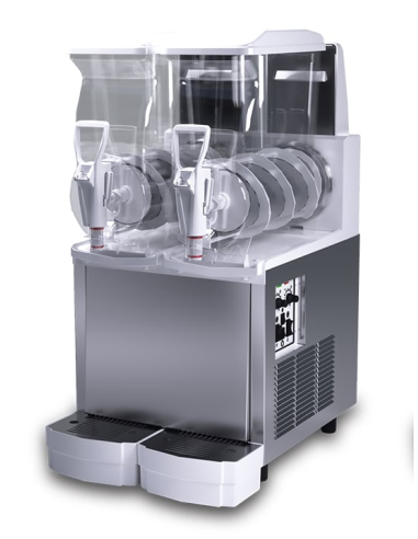 Slush maker - Also suitable for sorbets and cold creams - Capacity liters 11 + 11 - Cm 40 x 55 x 75 h