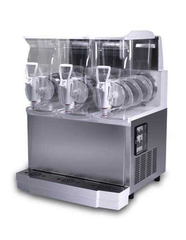 Slush maker - Also suitable for sorbets and cold creams - Capacity liters 11 + 11 + 11 - Cm 60 x 55 x 75 h