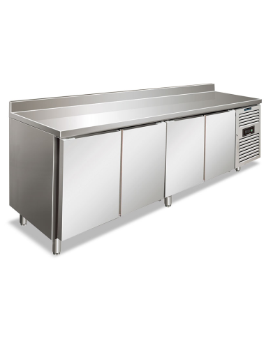 Refrigerated table 4 doors - Riser - Ventilated - cm 223 x 60 x 96 h