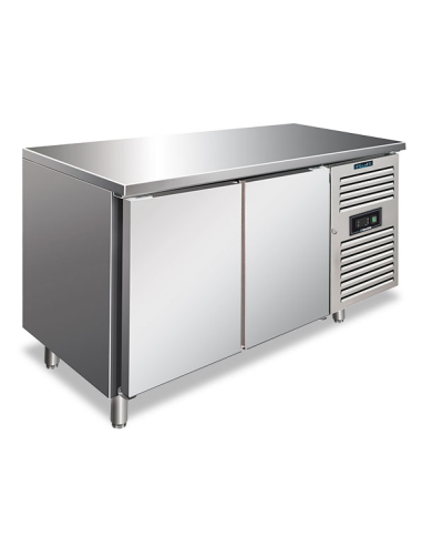 Tavolo refrigerato con 2 porte - Ventilato - cm 136 x 70 x 86 h