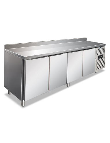 Mesa refrigerada 4 puertas - Splashback - Ventilada - cm 223 x 70 x 96 h