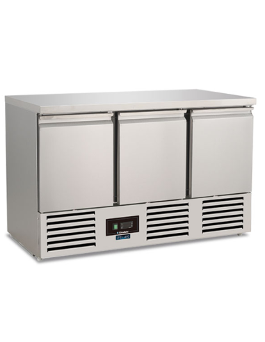 Saladette refrigerada 3 puertas - Estático - cm 136.8 x 70 x 87 h