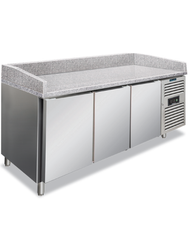 Refrigerated Saladette 3 doors - Ventilated - cm 202 x 80 x 100 h