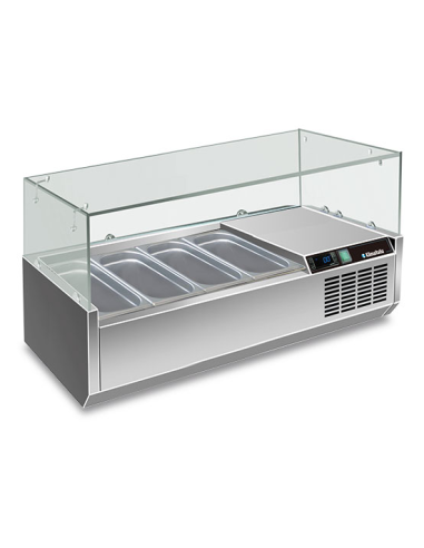 Refrigerated display case - N. 4 bowls - cm 120 x 39.5 x 43.5 h