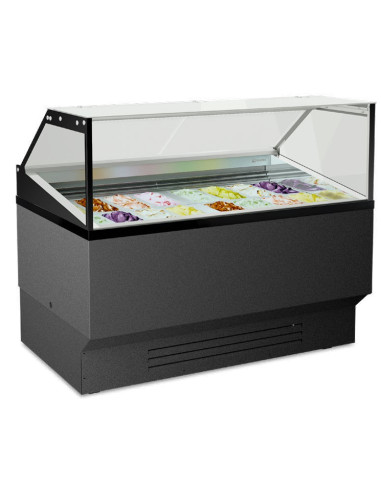 Ice cream counter - Trays 16 x liters 5 - Cm 150.3 x 96.3 x 128.8 h