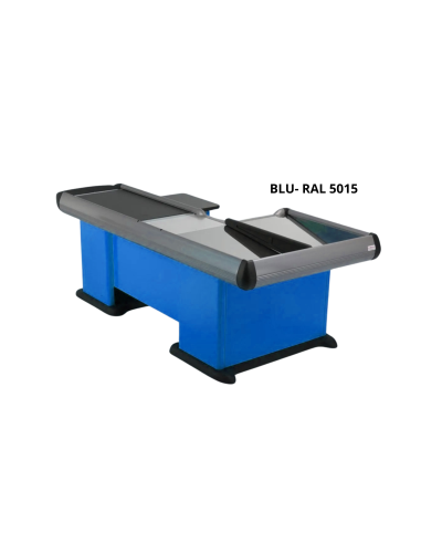 Checkout counter with double tank - Length cm 303