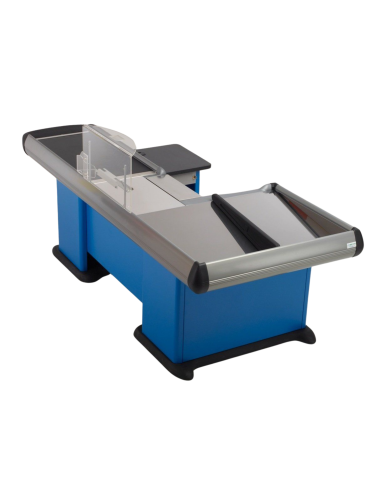 Double-tank checkout counter - Scanner provision - cm 257.9