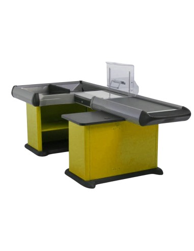 Double-basin checkout counter - Scanner provision - cm 321.4