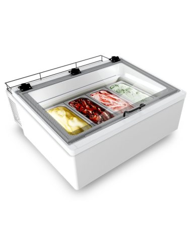 Banco gelateria - Vaschette n. 4 - Cm 85 x 82.1 x 36.3 h