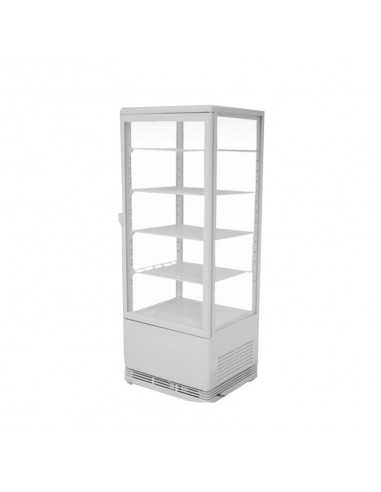 Refrigerator cabinet - Capacity Lt 98 - N.4 glass sides - cm 42.5 x 38 x 110 h