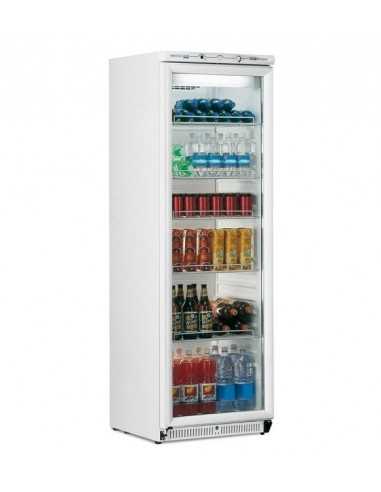 Refrigerated display case glass door - Capacity 380 liters - Cm 60 x 62 x 186.5 h