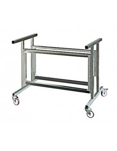 Carrello inox con ruote (smontabile) con ripiano per contenitore recupero grassi - Per Mod. ELBA