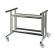 Stainless steel trolley with wheels Model CHURRASCO CM 29/35