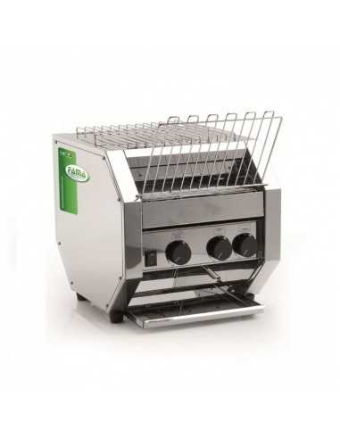 Continuous cycle toaster for crostini, pizzette, bruschetta - Production n.700 slices