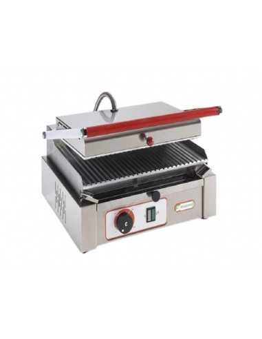 Electric steel plate with top and ribbed lid cm 27x25