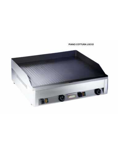 Electric fry top with smooth top cm 55.5x48 - Two cooking zones