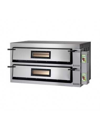 Forno pizza elettrico per 9+9 pizze - cm 152 x 121 x 75h