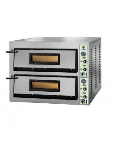 Electric pizza oven for 4+4 pizzas - cm 101x 85 x 75 h