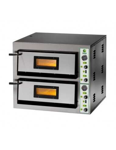 Electric pizza oven for 6 + 6 pizzas - cm 90x 102 x 75 h