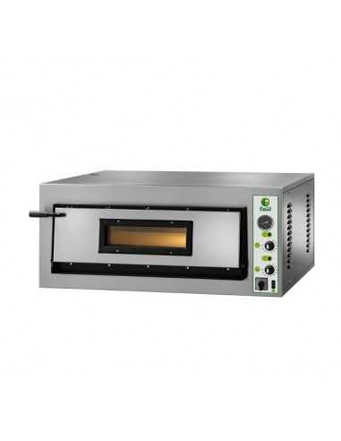 Horno de pizza eléctrico para 9 pizzas - cm 115 x 102 x 42 h