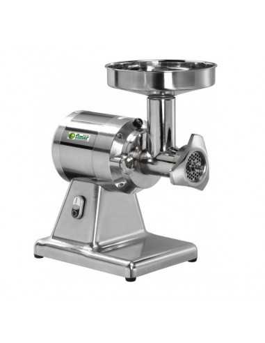 Meat mincer 100-160 Kg/hour - Steel hopper - Single phase