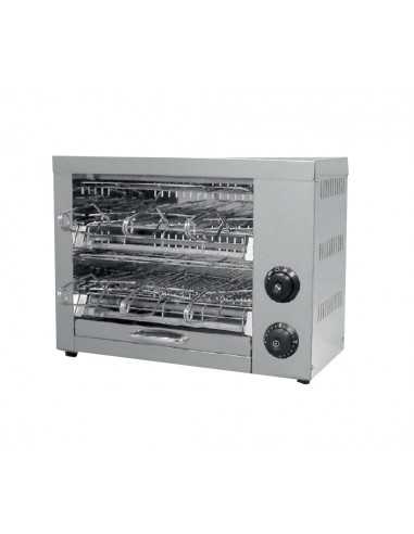 Professional toaster with 3 tongs - With quartz heating elements