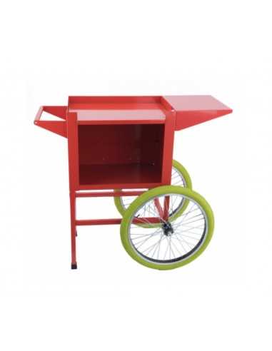 Carrello per macchina pop corn  - Dimensioni cm 69.6 x 36.4 x 84.7 h