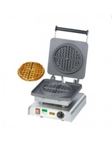 Piastra waffle per 1 cialda a cerchio cm 18