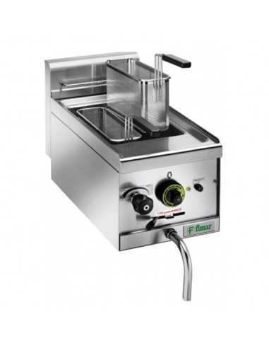 Countertop pasta cooker with 11-liter tank and tap - Production 7 kg per hour