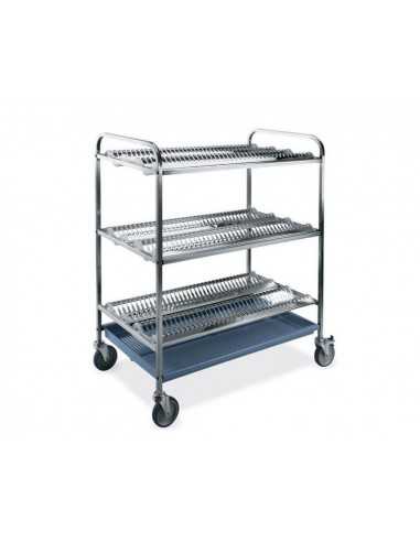 Trolley trolley - N° platos 216 Ø 16 ÷ 26 - cm 102x62x121h