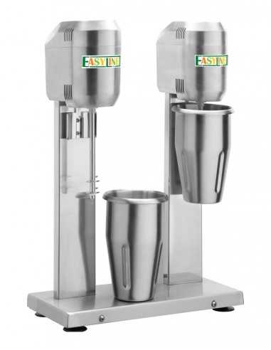 Milkshake blender 2 x 0.8 litre with steel cups